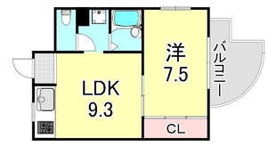 メゾンドゥフレールの物件間取画像